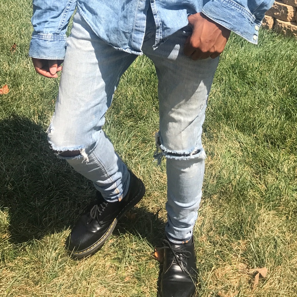 H&M Super Skinny Ripped Jeans 👖